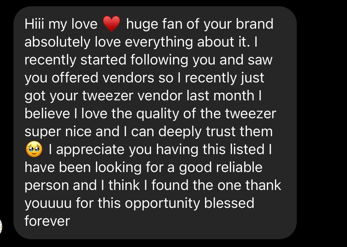 Tweezer Vendor